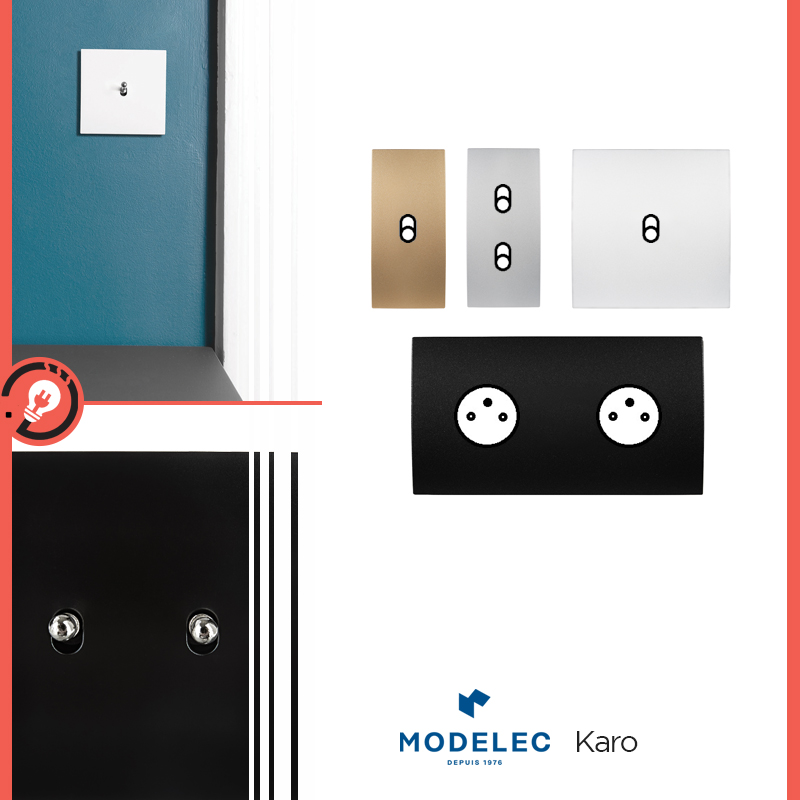 Interrupteurs et Prises Modelec - Interrupteurs et Prises Modelec Karo 